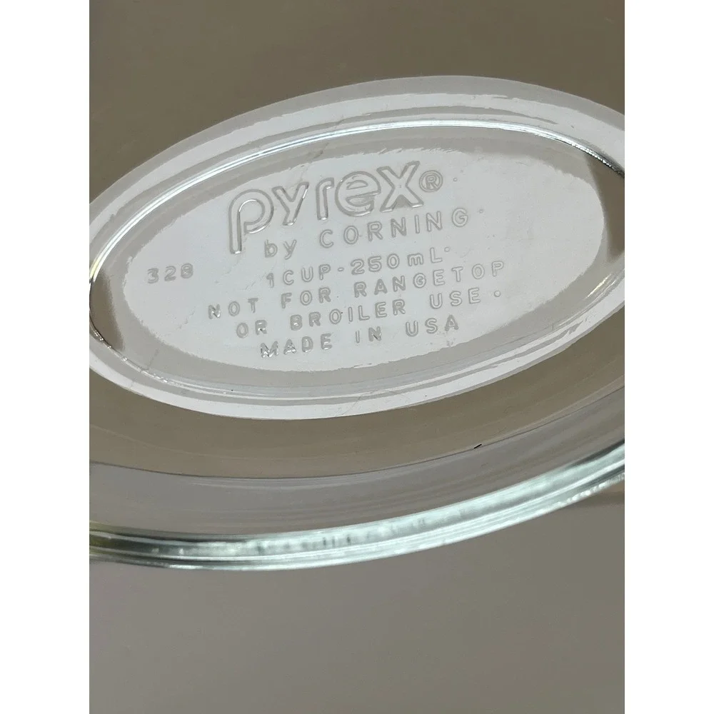 Pyrex by Corning 328 Clear Glass Oval Baking Dish 1 Cup 250mL Individual Server